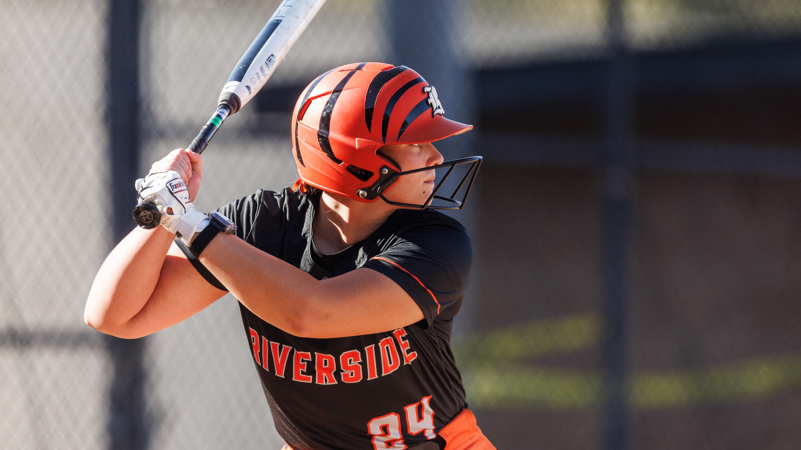 Riverside batter gets ready to hit the ball